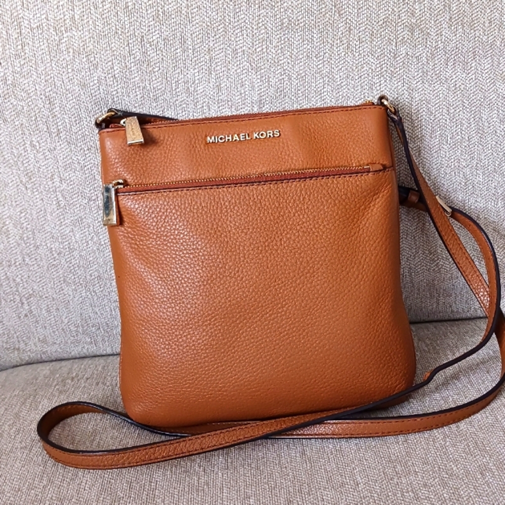 Michael Kors Riley  Tan Crossbody Bag